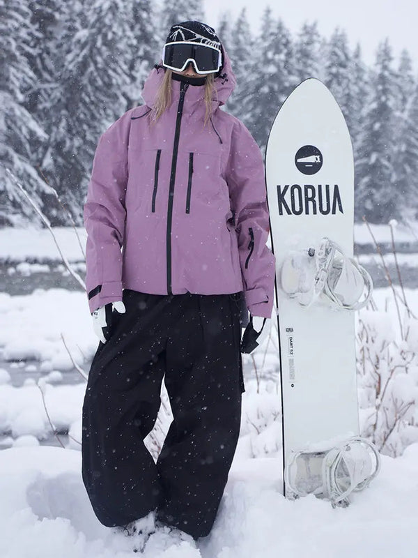 Adult Baggy Winter Ski Suit Set Waterproof Insulated Jacket & Pants