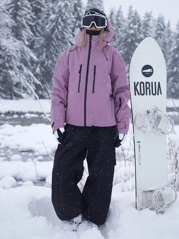 Adult Baggy Winter Ski Suit Set Waterproof Insulated Jacket & Pants