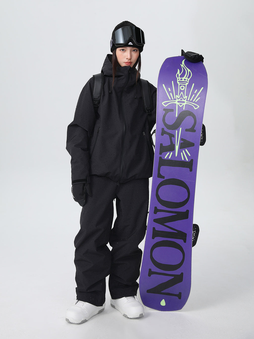 Women's 3L Glitter-Finish Ski Suit Set – Fleece-Lined & Fully Seam-Sealed