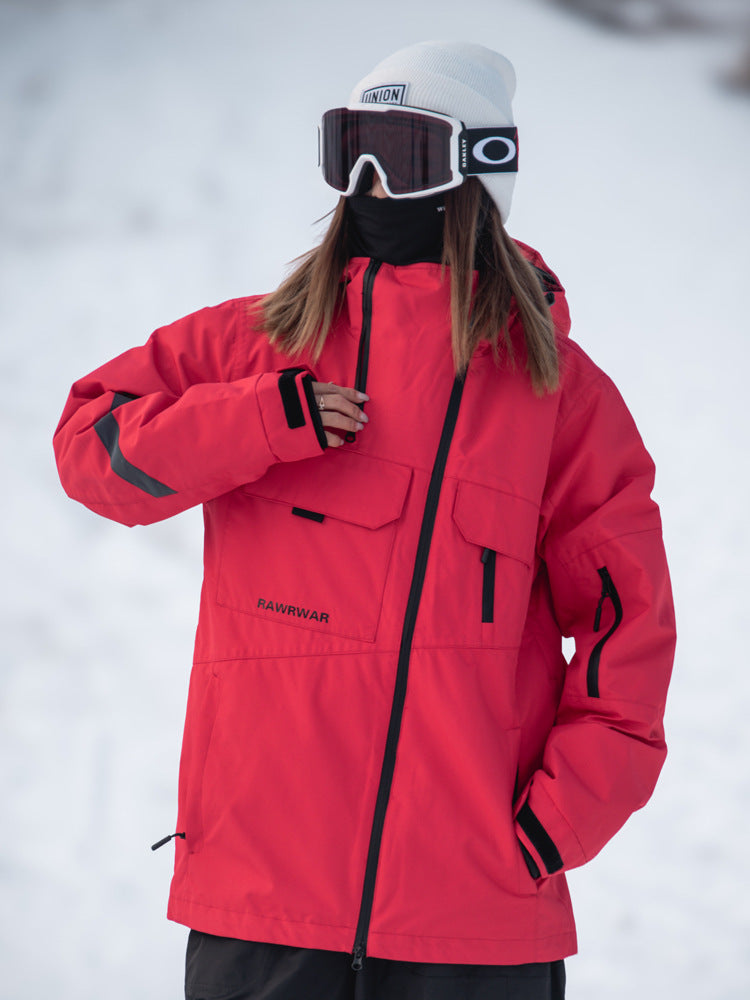 Cargo Pocket Snowboard Jacket – Waterproof & Insulated