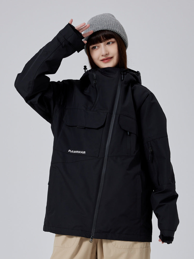 Cargo Pocket Snowboard Jacket – Waterproof & Insulated