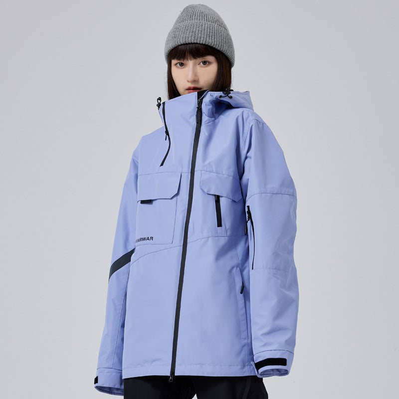 Cargo Pocket Snowboard Jacket – Waterproof & Insulated