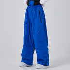 Women's Baggy Snowboard Pants | Snap-Front Wide-Leg Ski Pants
