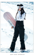 Unisex Plus-Size Ski Bibs – Relaxed-Fit Snow Pants