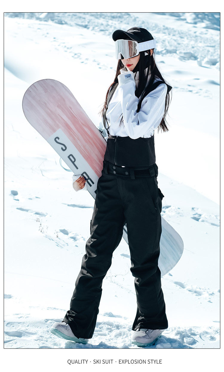 Unisex Plus-Size Ski Bibs – Relaxed-Fit Snow Pants