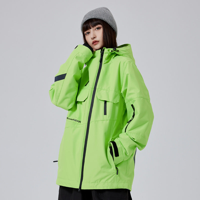 Cargo Pocket Snowboard Jacket – Waterproof & Insulated