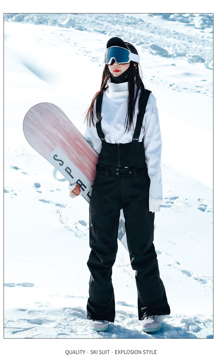 Unisex Plus-Size Ski Bibs – Relaxed-Fit Snow Pants