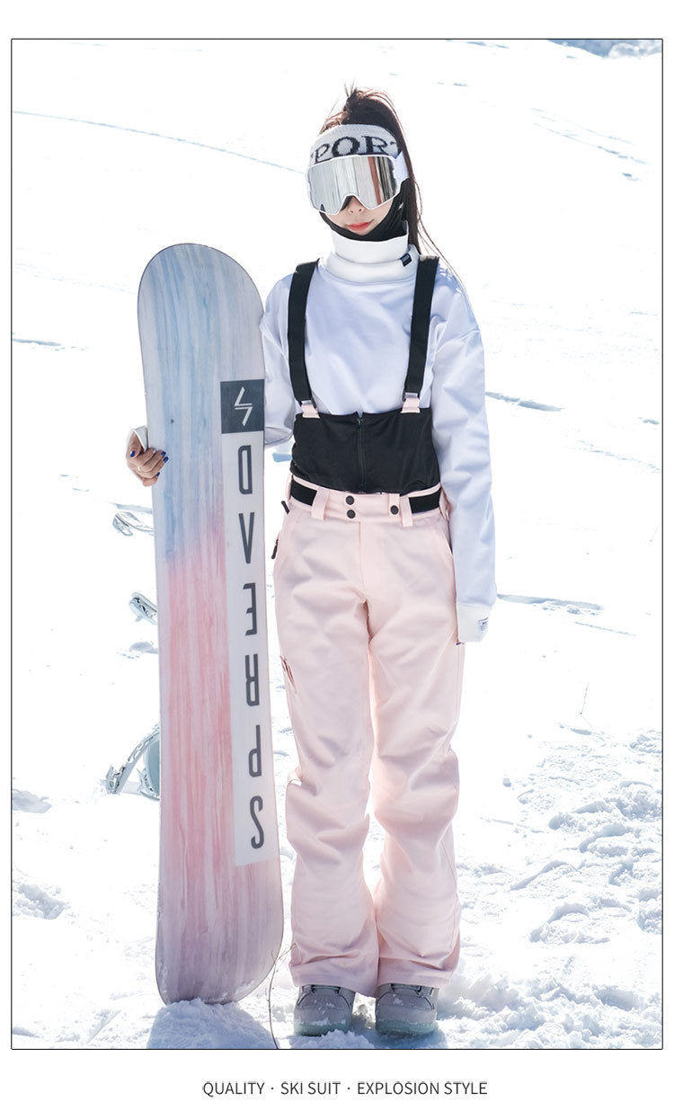 Unisex Plus-Size Ski Bibs – Relaxed-Fit Snow Pants
