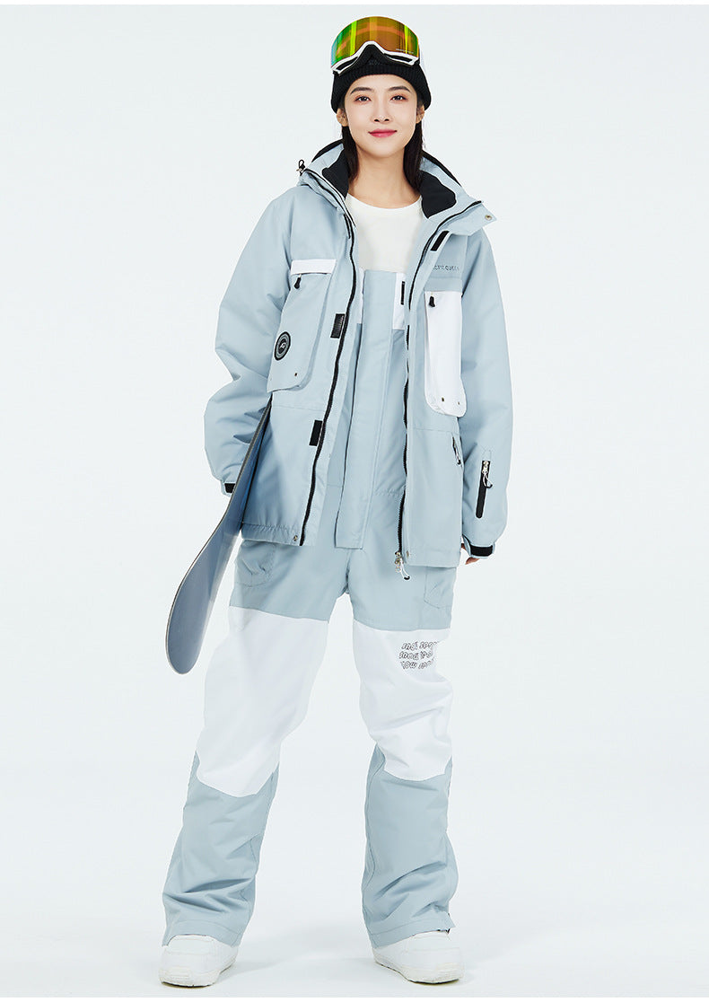 Women's 2-Piece Ski Suit Set | Insulated Jacket & Snow Bibs