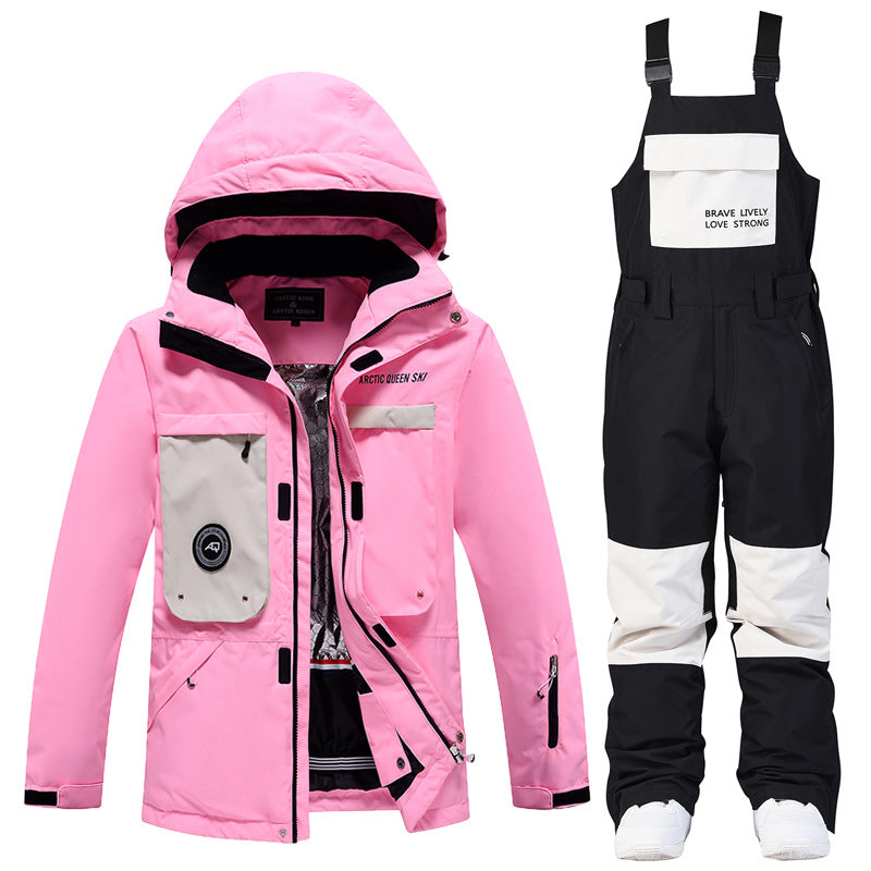 Women's 2-Piece Ski Suit Set | Insulated Jacket & Snow Bibs
