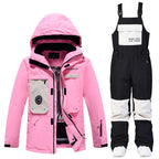 Women's 2-Piece Ski Suit Set | Insulated Jacket & Snow Bibs