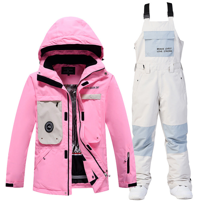 Women's 2-Piece Ski Suit Set | Insulated Jacket & Snow Bibs
