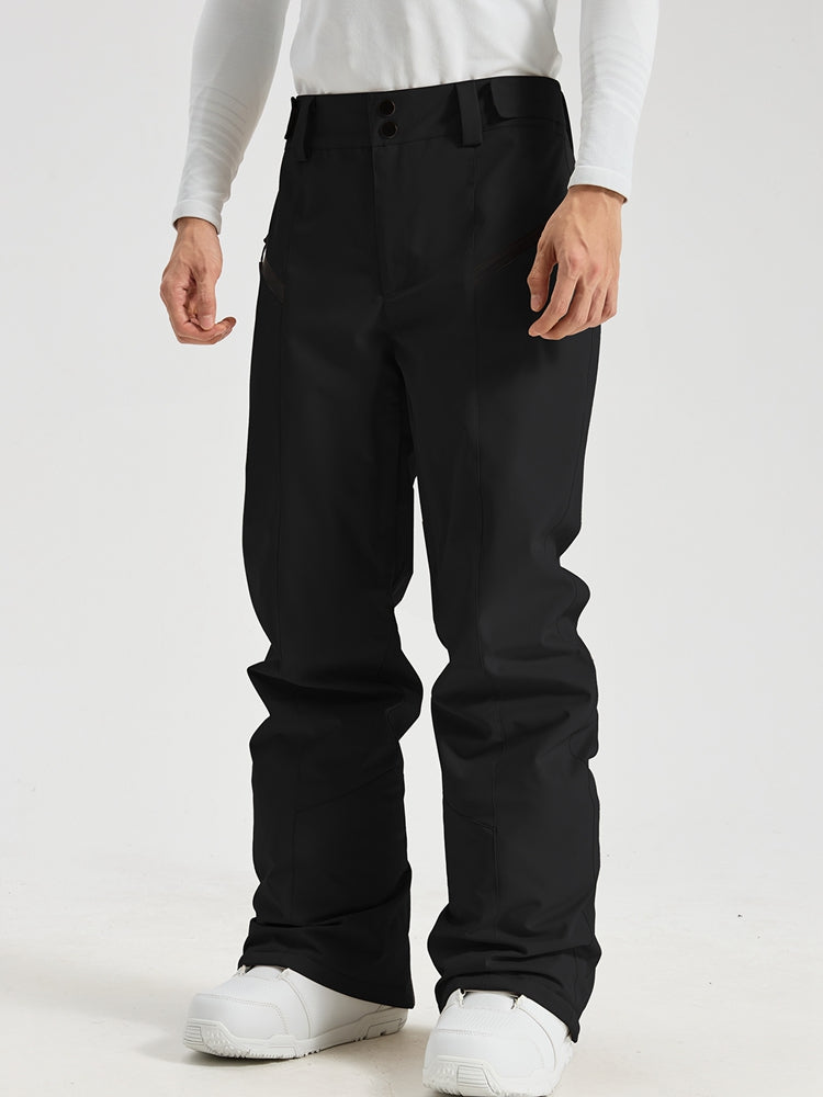 Men's Utility Snow Pants in Black – Front View