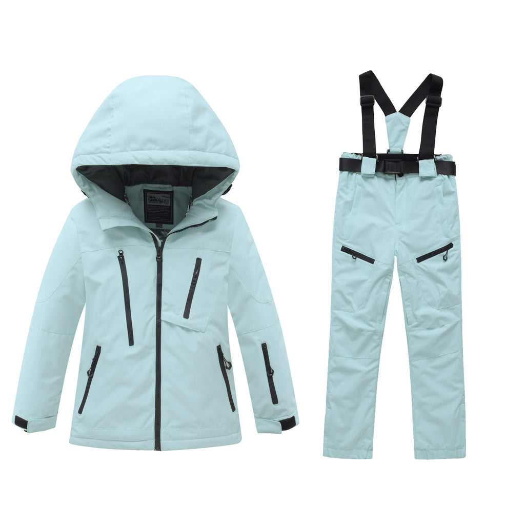 Kids Winter Ski Jackets & Bibs Set