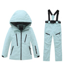 Kids Winter Ski Jackets & Bibs Set