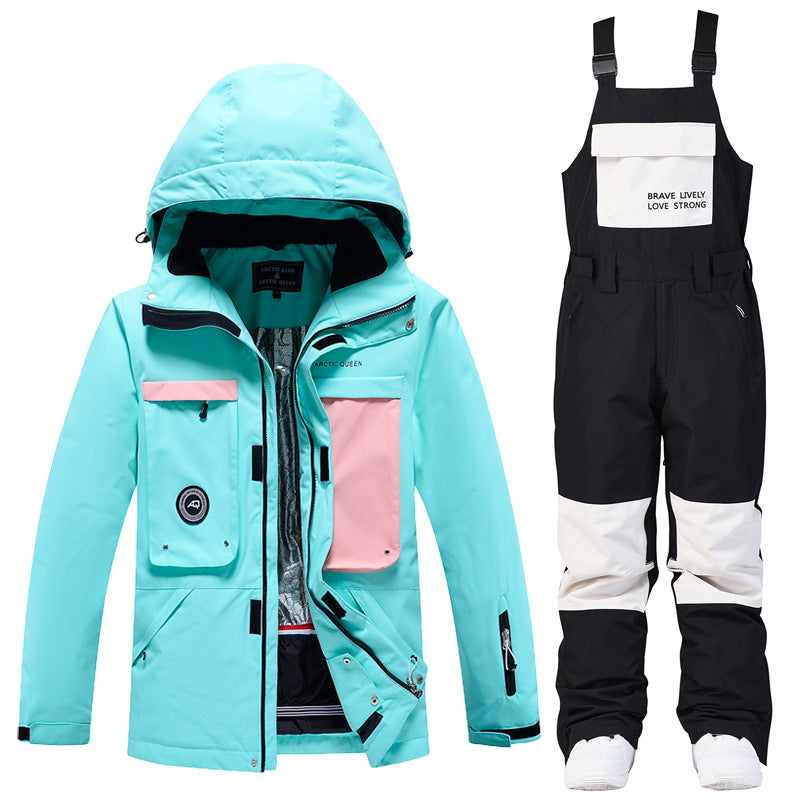 Women's 2-Piece Ski Suit Set | Insulated Jacket & Snow Bibs