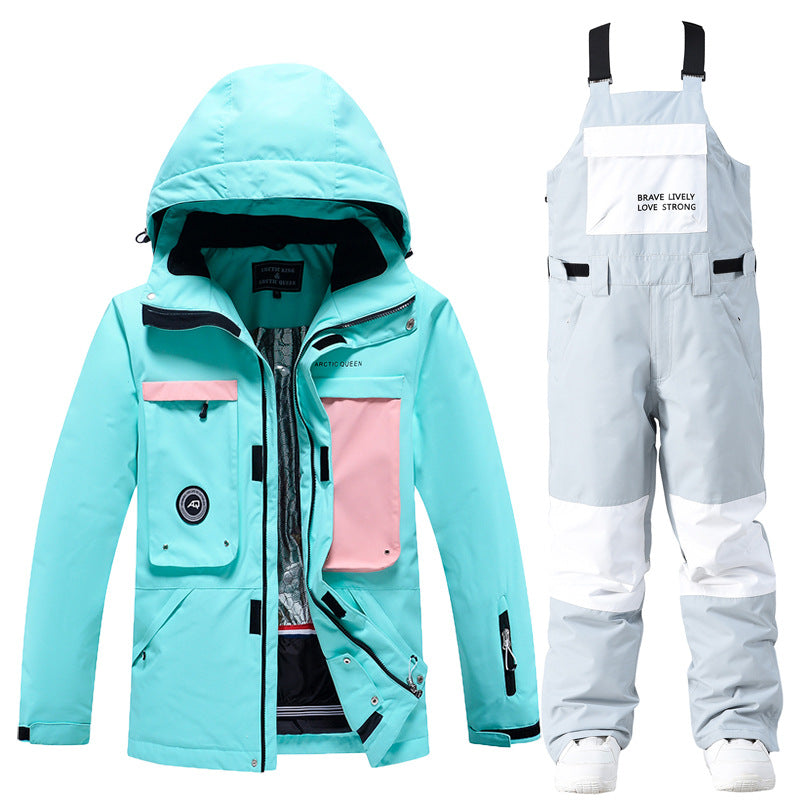 Women's 2-Piece Ski Suit Set | Insulated Jacket & Snow Bibs