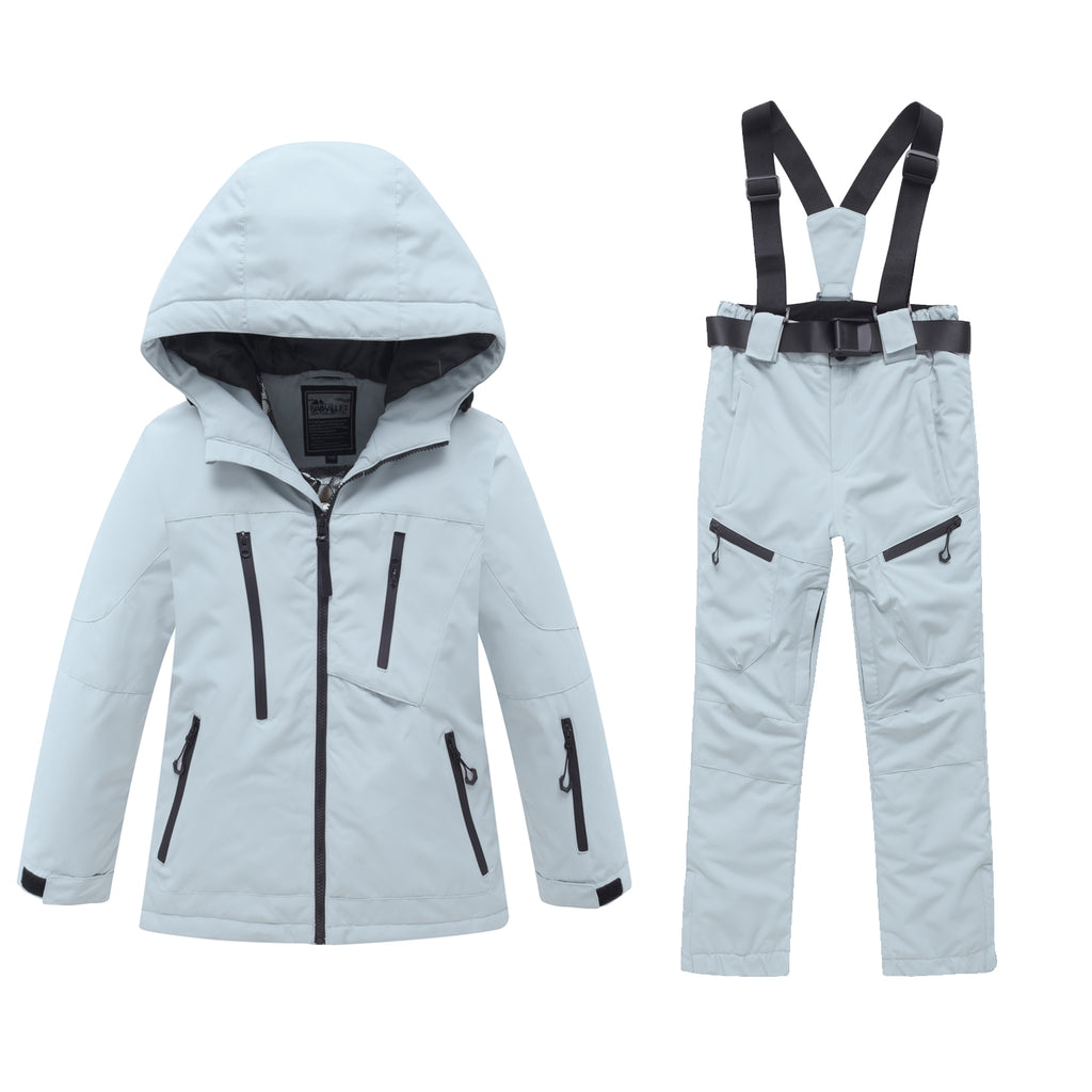 Kids Winter Ski Jackets & Bibs Set