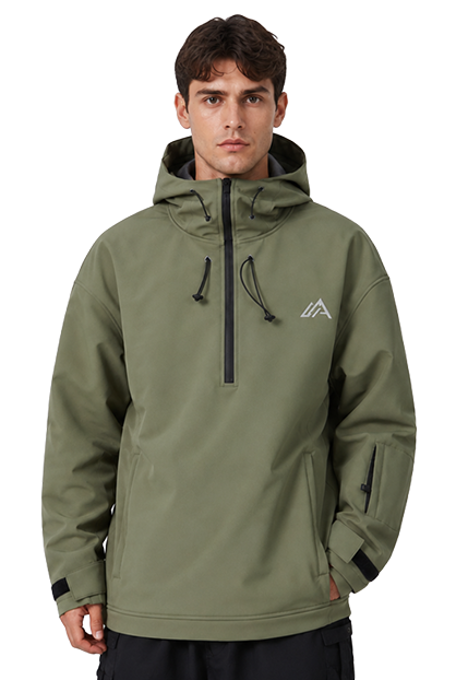 live green hooded jacket
