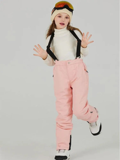 Kids Loose Fit Snow & Ski Pants Removable Shoulder Strap（复制）