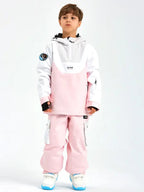 Children Anorak Snow Jacket & Pants Set Loose Fit Outwear HOTIANSNOW