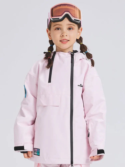 Children Hooded Ski Jacket Outdoor Insulated Snowboarding Coat HOTIANSNOW