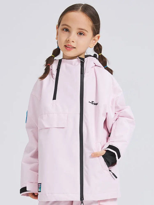 Children Hooded Ski Jacket Outdoor Insulated Snowboarding Coat HOTIANSNOW