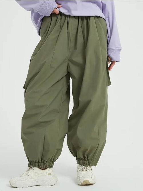 Couple Baggy Ski Snow Pants Oversized Outdoor Sports Trousers