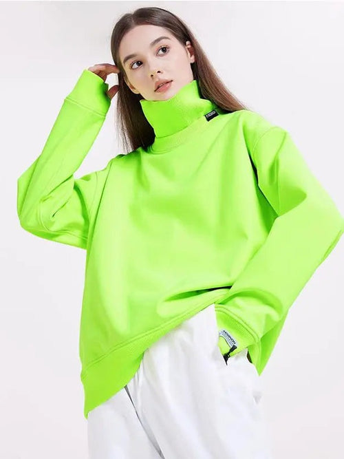 Couple High Collar Ski Pullovers HOTIANSNOW