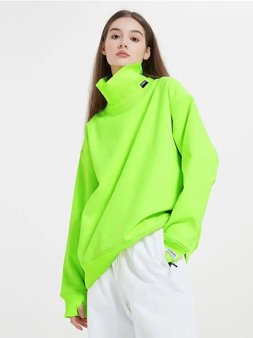 Couple High Collar Ski Pullovers HOTIANSNOW
