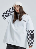Couple Style Outdoor Ski Sweatshirt Patchwork Top HOTIANSNOW
