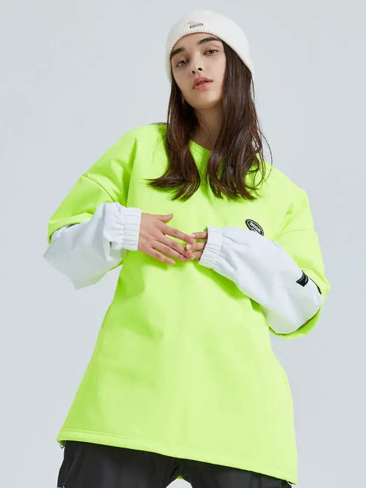 Couple Style Outdoor Ski Sweatshirt Patchwork Top HOTIANSNOW