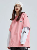 Couple Style Outdoor Ski Sweatshirt Patchwork Top HOTIANSNOW