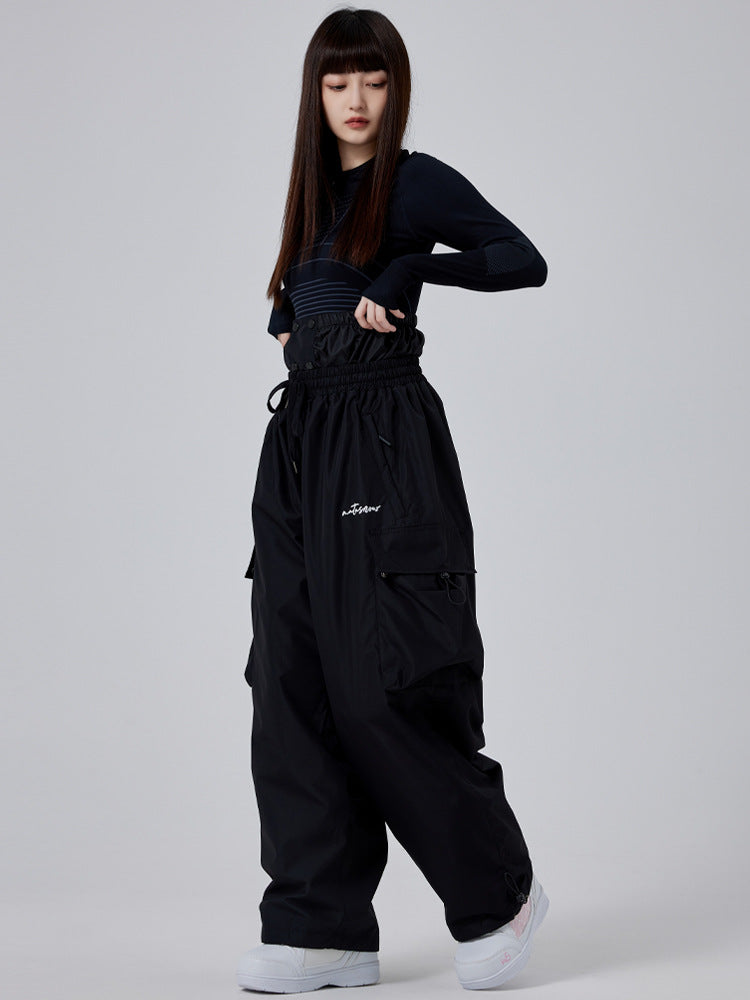 Women's High-Waist Insulated Baggy Snow Trousers