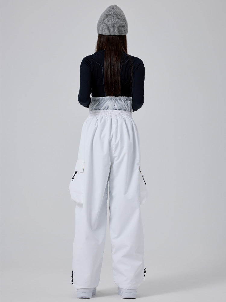 Women's High-Waist Insulated Baggy Snow Trousers