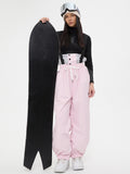 Girls' Baggy Snow Bib Pants Loose Fit Ski Trousers