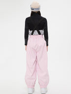 Girls' Baggy Snow Bib Pants Loose Fit Ski Trousers