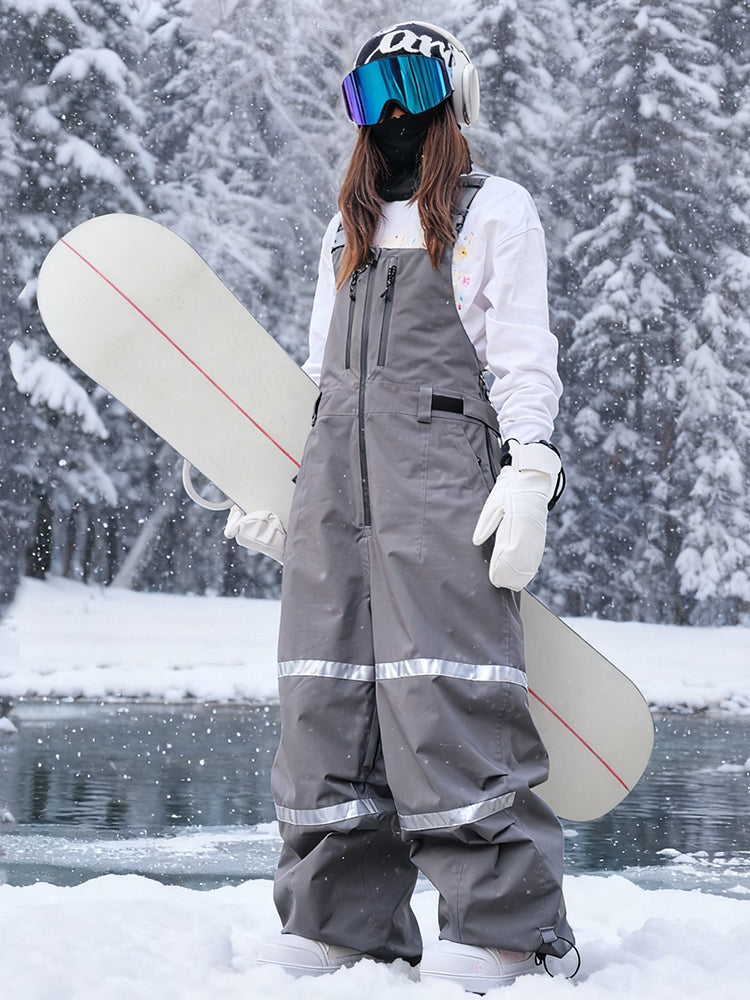 Girls' Oversized 10K Insulated Snow Bib Overalls