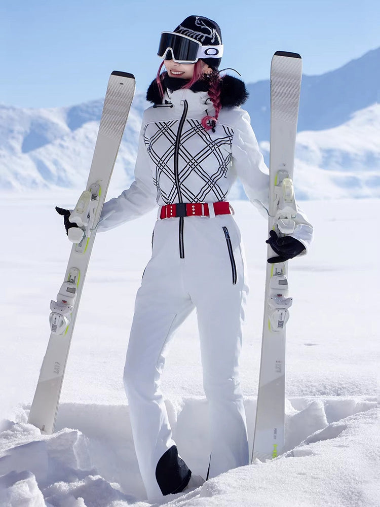 Women's Chic Full-Body One-Piece Ski Suit