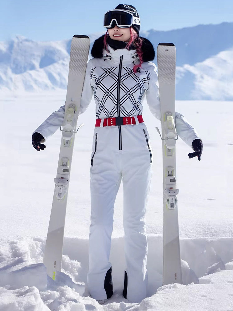 Women's Chic Full-Body One-Piece Ski Suit