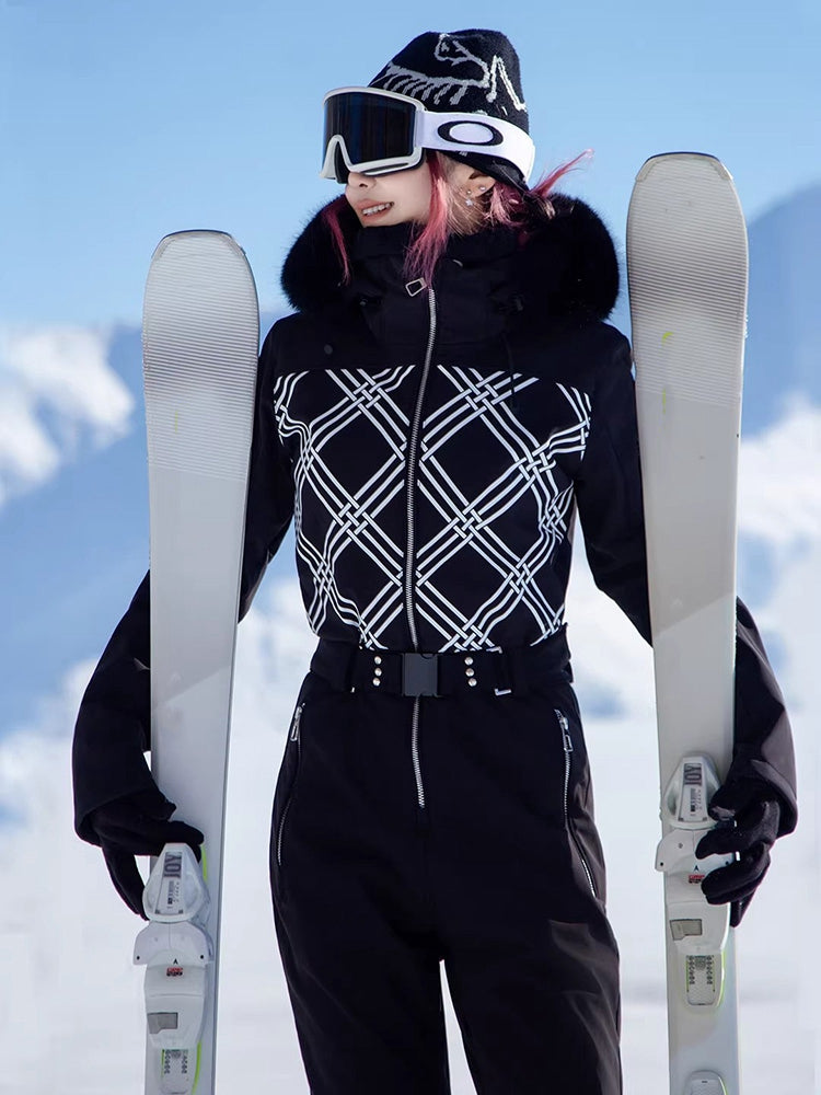 Women's Chic Full-Body One-Piece Ski Suit