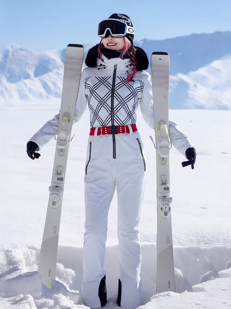 Women's Chic Full-Body One-Piece Ski Suit