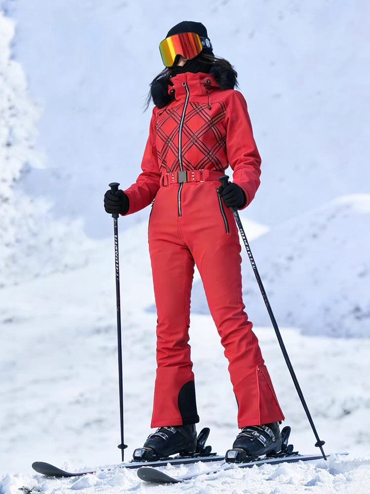 Women's Chic Full-Body One-Piece Ski Suit