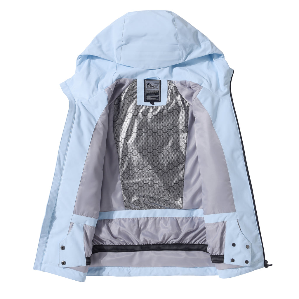 Women's Snowflake Ski Jacket – Waterproof Thermal Snow Coat