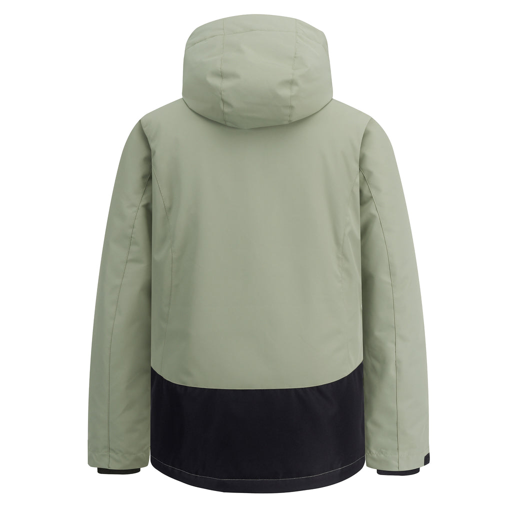 Unisex Color-Block Ski Jacket | Hooded Shell Snowboard Coat
