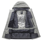 Unisex Color-Block Ski Jacket | Hooded Shell Snowboard Coat