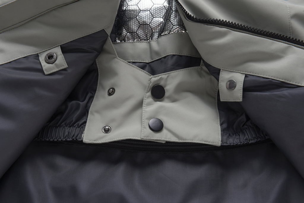 Unisex Color-Block Ski Jacket | Hooded Shell Snowboard Coat