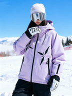 Women's Snowflake Ski Jacket – Waterproof Thermal Snow Coat