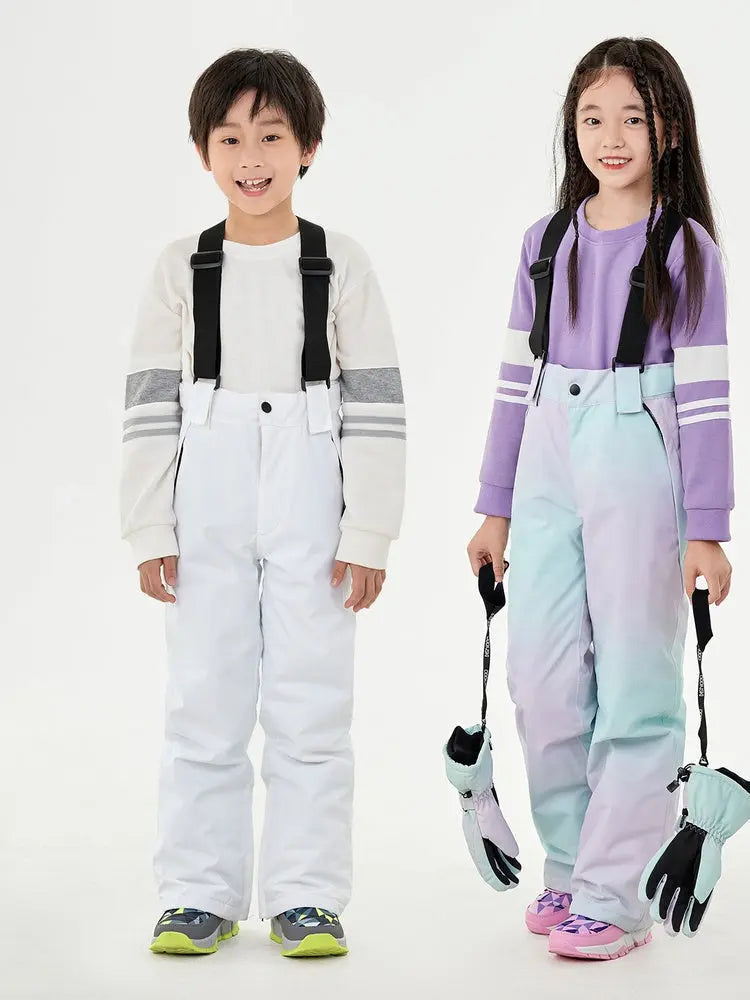 Kids Insulated Ski Bib Pants | 20K Waterproof Snow Overalls