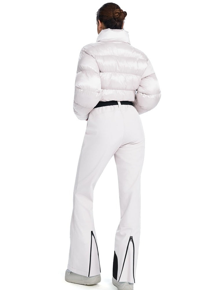 Women's One Piece Ski Suit Slim Fit Waterproof Windproof Snowsuit